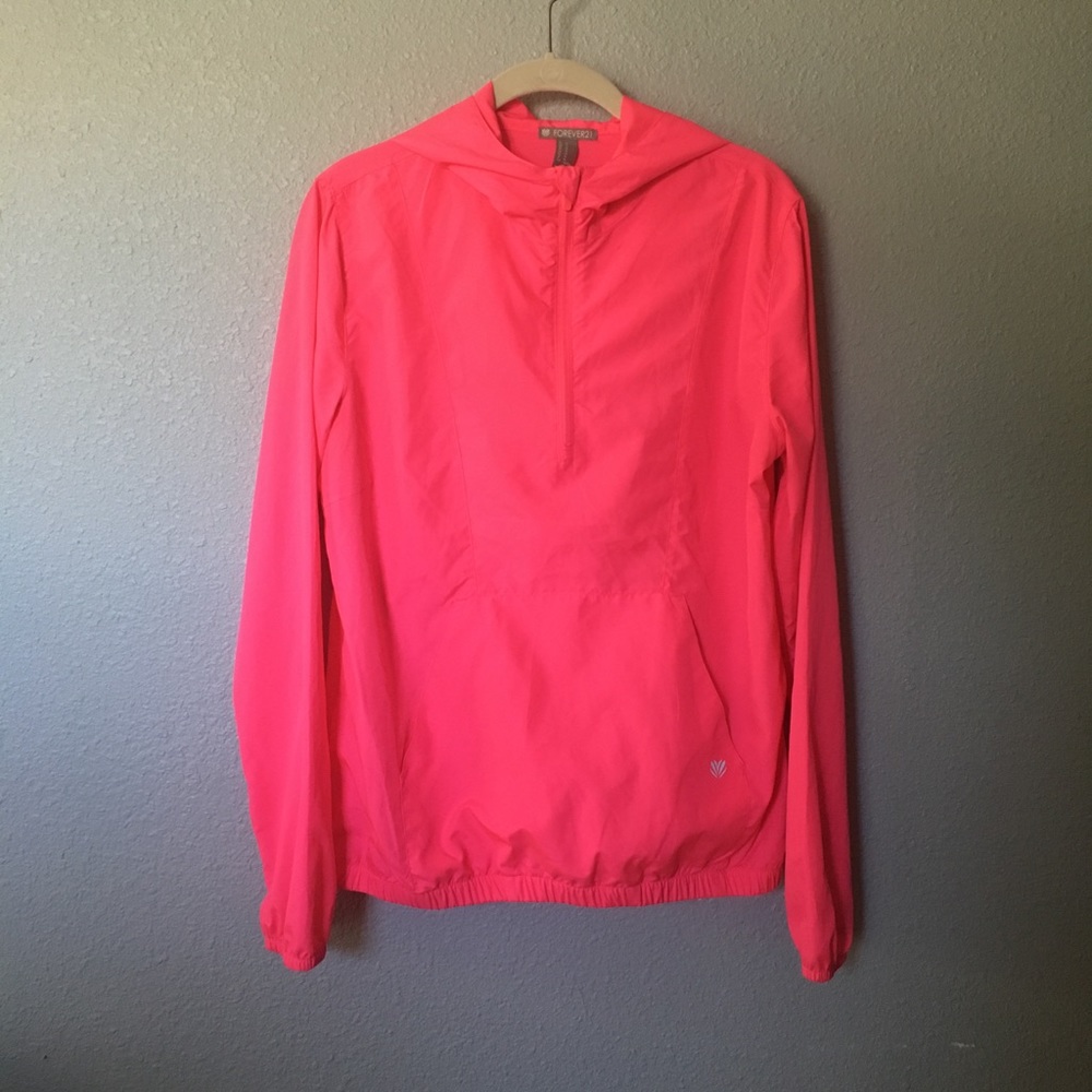Forever 21 Hooded Pullover Windbreaker